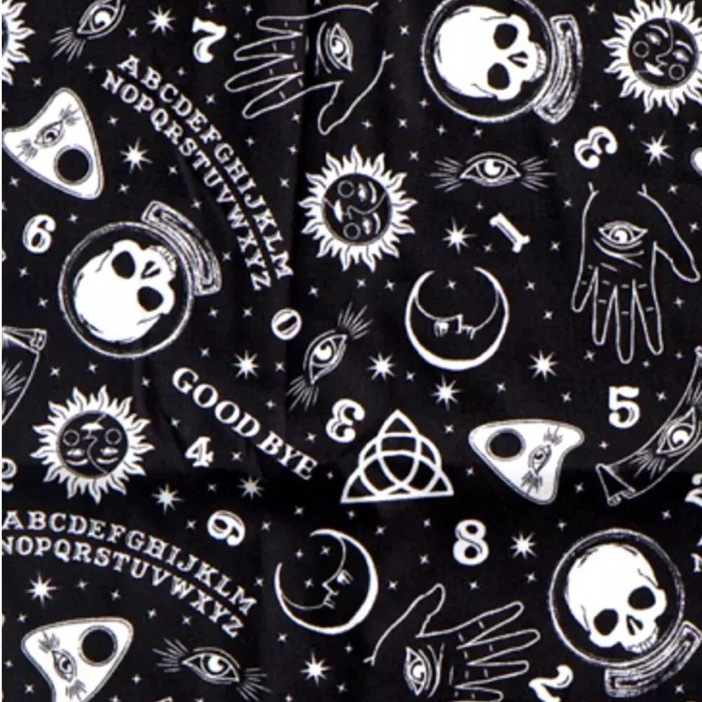 4pc Cynthia Rowley Halloween Ouija Board FULL Sheet Set Psychic Palm Celestial